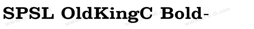 SPSL OldKingC Bold字体转换
